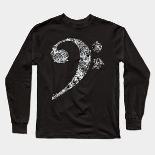 F clef,Bass clef,Love Music,musical notes. Long Sleeve T-Shirt